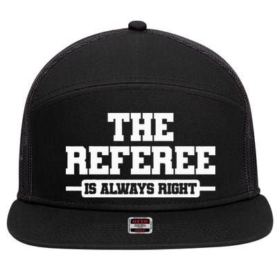 Referee Ref Umpire 7 Panel Mesh Trucker Snapback Hat