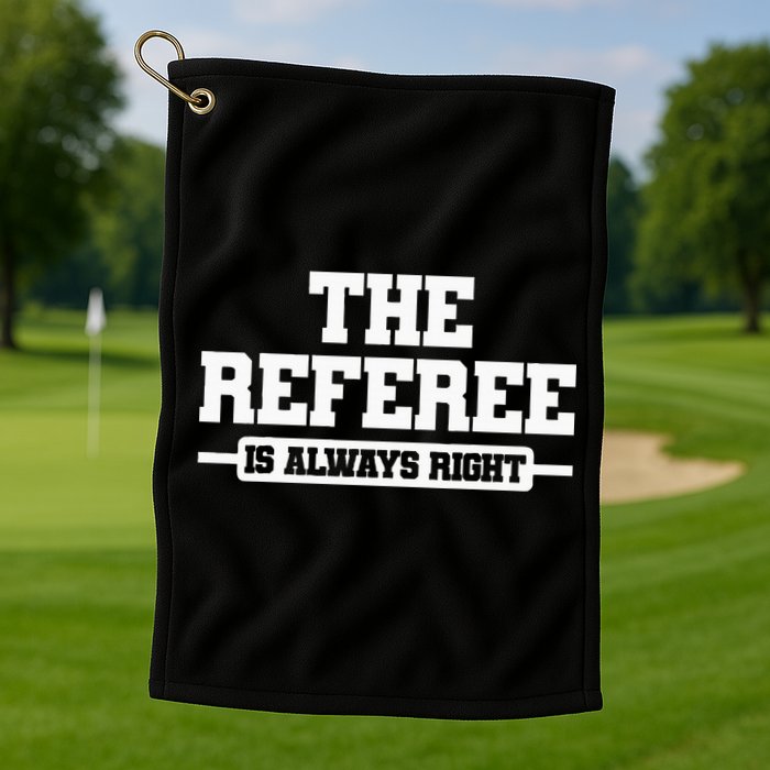 Referee Ref Umpire Golf Towel