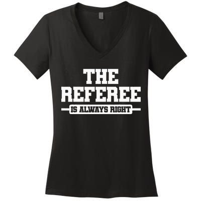 Referee Ref Umpire Women's V-Neck T-Shirt