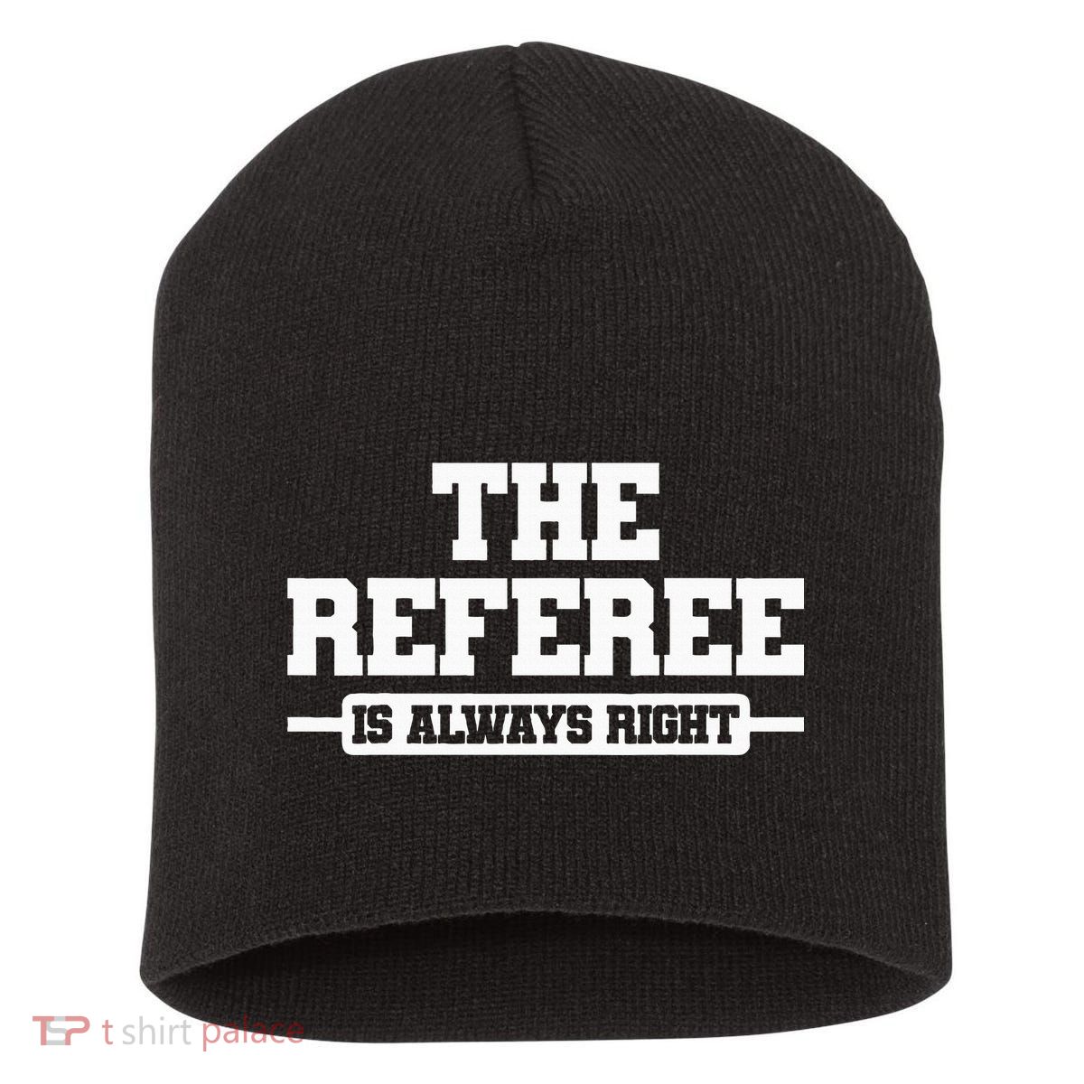 Referee Ref Umpire Short Acrylic Beanie
