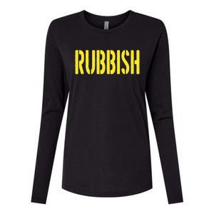 Rubbish Womens Cotton Relaxed Long Sleeve T-Shirt