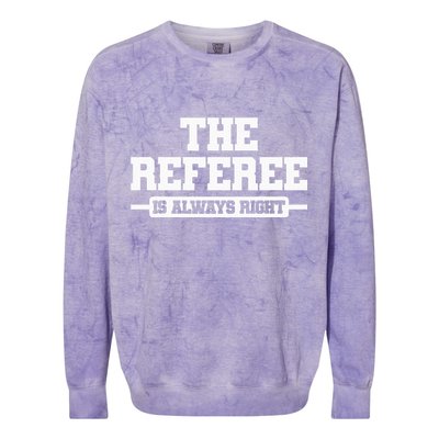 Referee Ref Umpire Colorblast Crewneck Sweatshirt