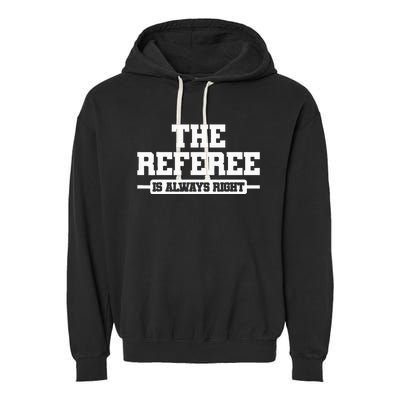 Referee Ref Umpire Garment-Dyed Fleece Hoodie