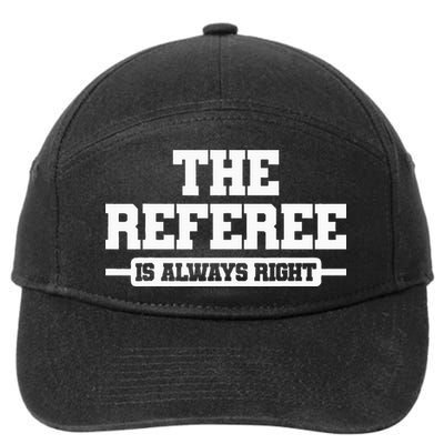 Referee Ref Umpire 7-Panel Snapback Hat