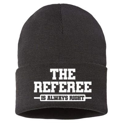 Referee Ref Umpire Sustainable Knit Beanie