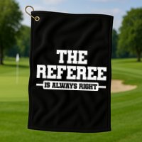 Referee Ref Umpire Golf Towel