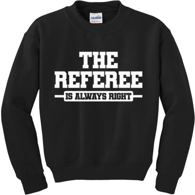 Referee Ref Umpire Kids Sweatshirt