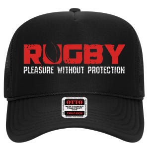 Rugby High Crown Mesh Back Trucker Hat