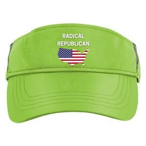 Radical Republican Usa Flag Patriotic Civil Rights Gift Adult Drive Performance Visor