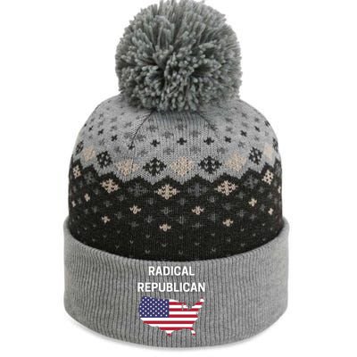 Radical Republican Usa Flag Patriotic Civil Rights Gift The Baniff Cuffed Pom Beanie