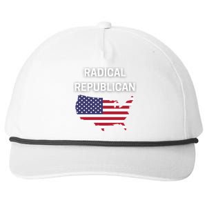 Radical Republican Usa Flag Patriotic Civil Rights Gift Snapback Five-Panel Rope Hat