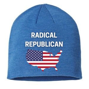 Radical Republican Usa Flag Patriotic Civil Rights Gift Sustainable Beanie