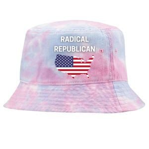 Radical Republican Usa Flag Patriotic Civil Rights Gift Tie-Dyed Bucket Hat