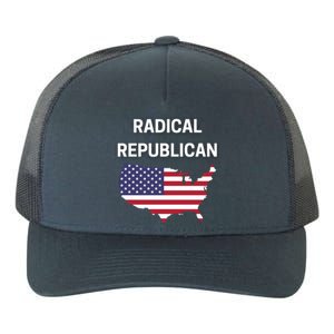 Radical Republican Usa Flag Patriotic Civil Rights Gift Yupoong Adult 5-Panel Trucker Hat