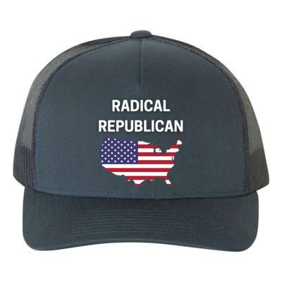 Radical Republican Usa Flag Patriotic Civil Rights Gift Yupoong Adult 5-Panel Trucker Hat