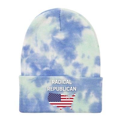 Radical Republican Usa Flag Patriotic Civil Rights Gift Tie Dye 12in Knit Beanie