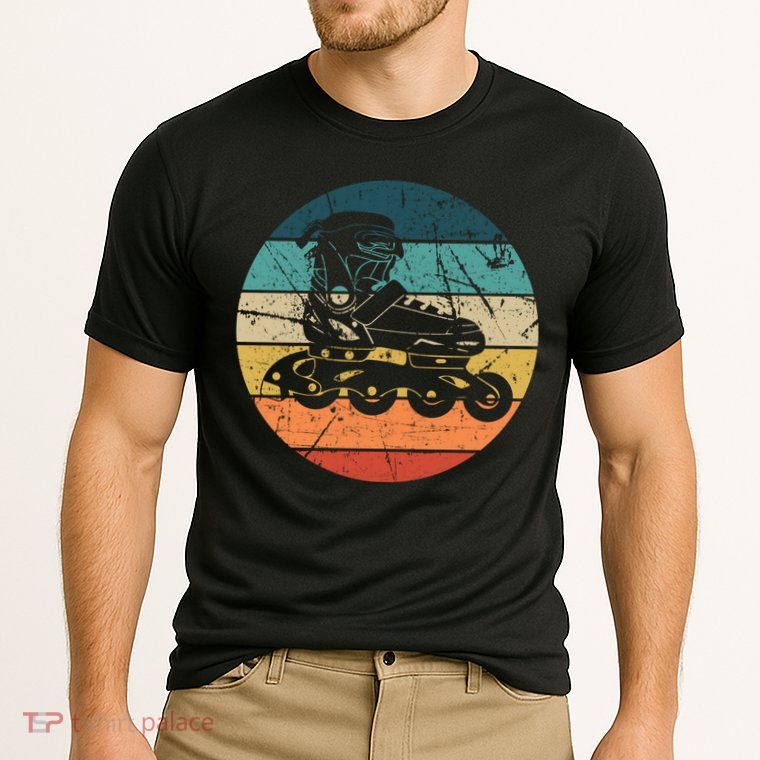 Rollerblading Retro Vintage Roller Blades Inline Skating Gift Performance Shirt