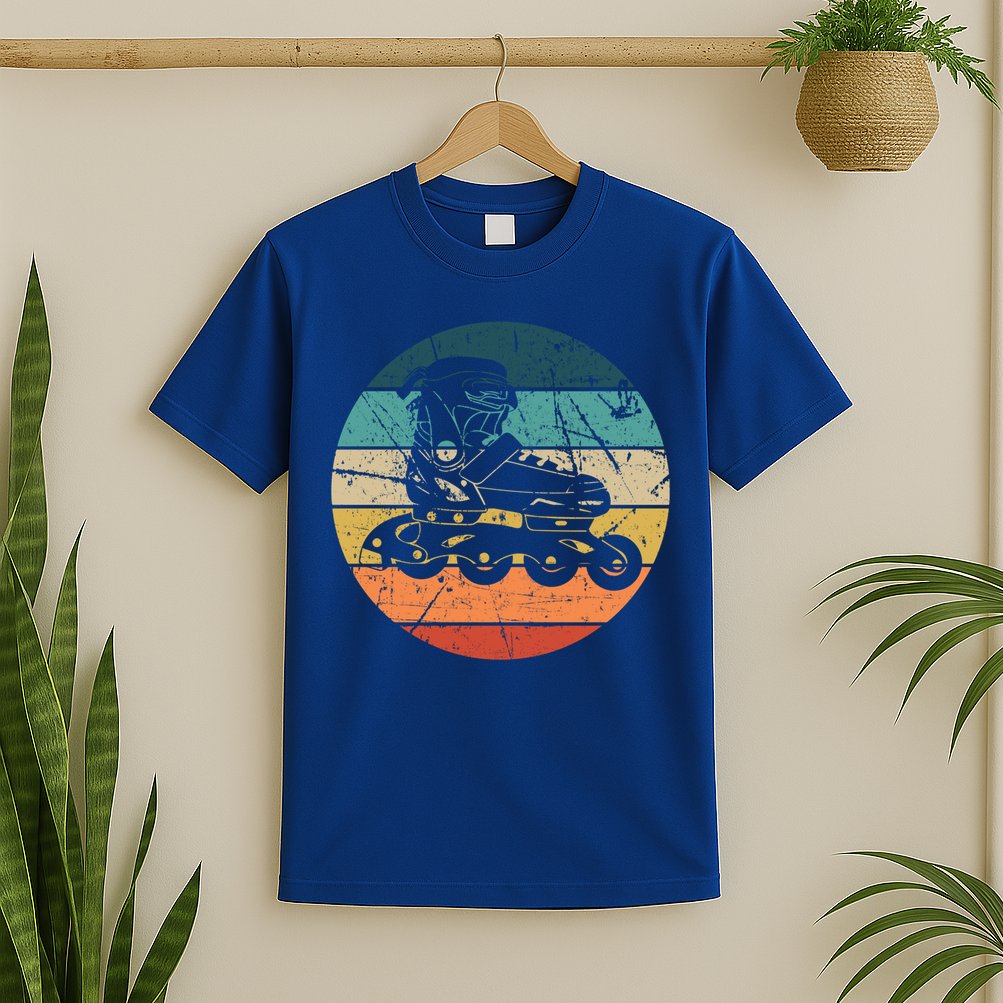 Rollerblading Retro Vintage Roller Blades Inline Skating Gift T-Shirt