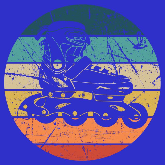 Rollerblading Retro Vintage Roller Blades Inline Skating Gift T-Shirt