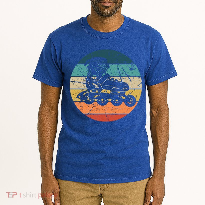 Rollerblading Retro Vintage Roller Blades Inline Skating Gift Tall T-Shirt