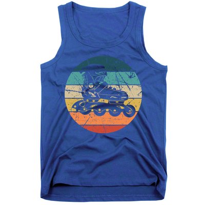 Rollerblading Retro Vintage Roller Blades Inline Skating Gift Tank Top
