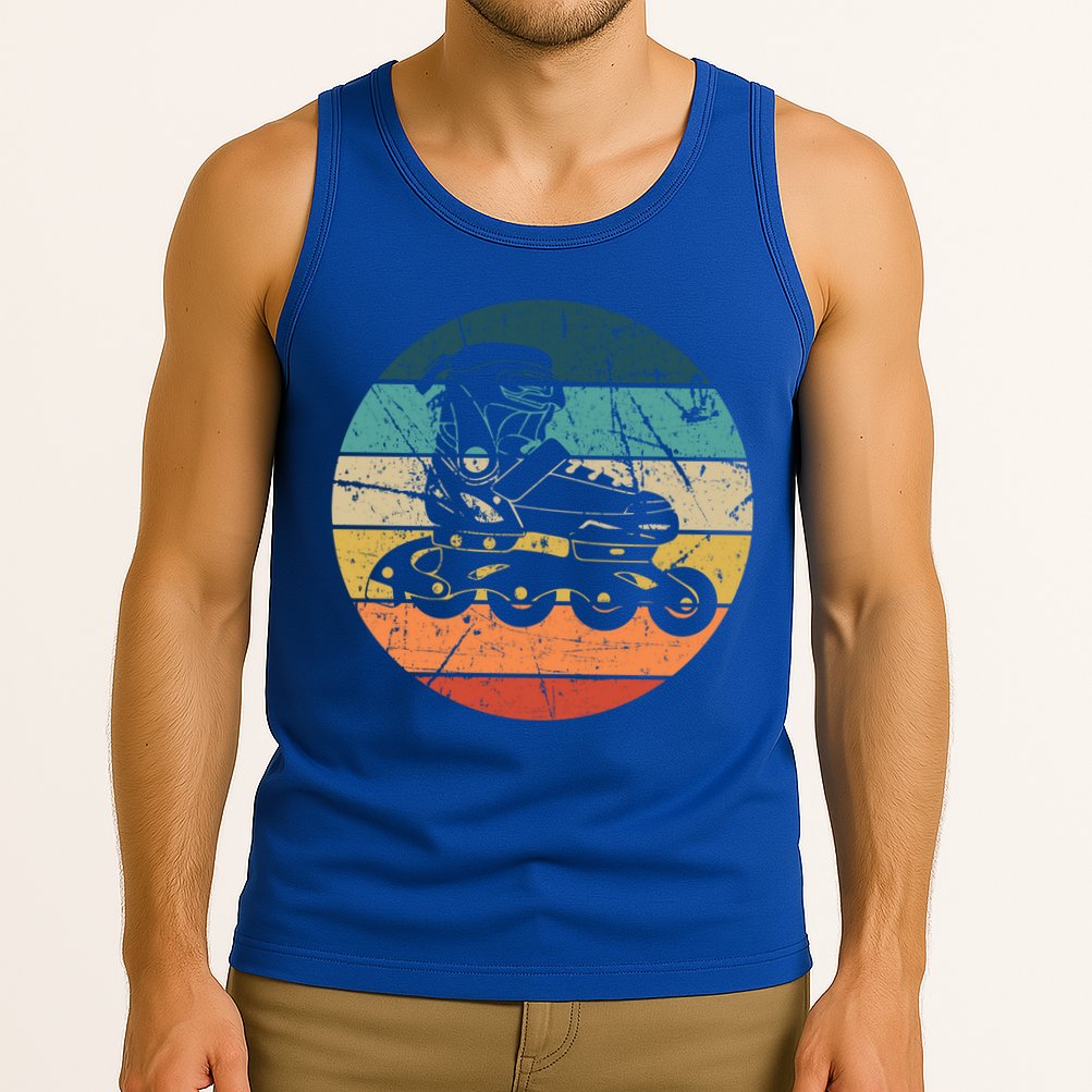 Rollerblading Retro Vintage Roller Blades Inline Skating Gift Tank Top
