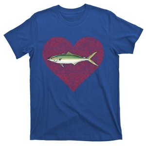 Rainbow Runner Valentines Day Fish Love Fingerprint Gift T-Shirt