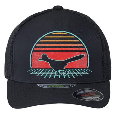 Roadrunner Retro Vintage 80s Style Animal Lover Gift Flexfit Unipanel Trucker Cap