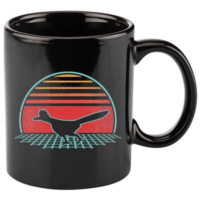 Roadrunner Retro Vintage 80s Style Animal Lover Gift 11oz C Handle Ceramic Mug