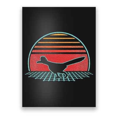 Roadrunner Retro Vintage 80s Style Animal Lover Gift Poster