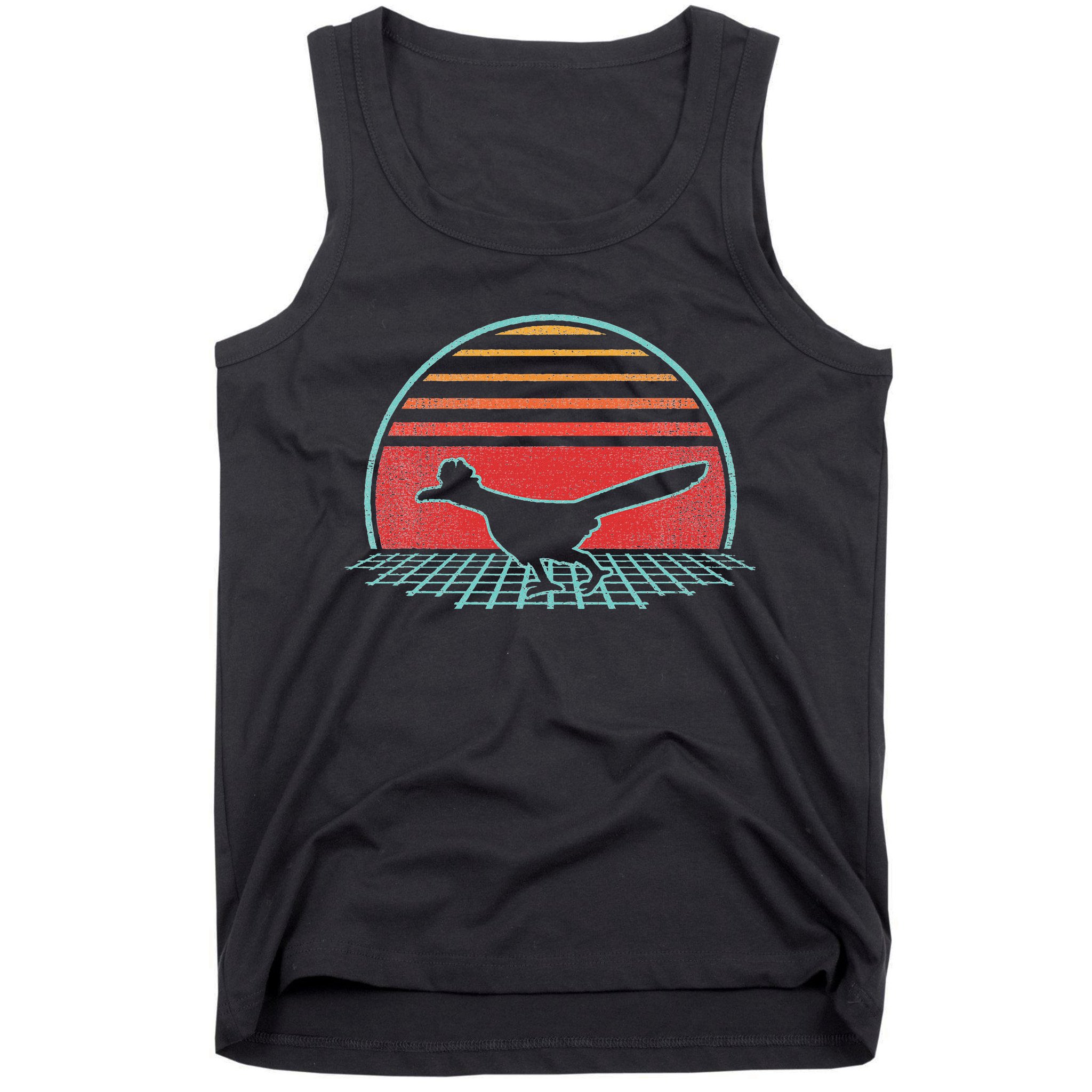 Roadrunner Retro Vintage 80s Style Animal Lover Gift Tank Top