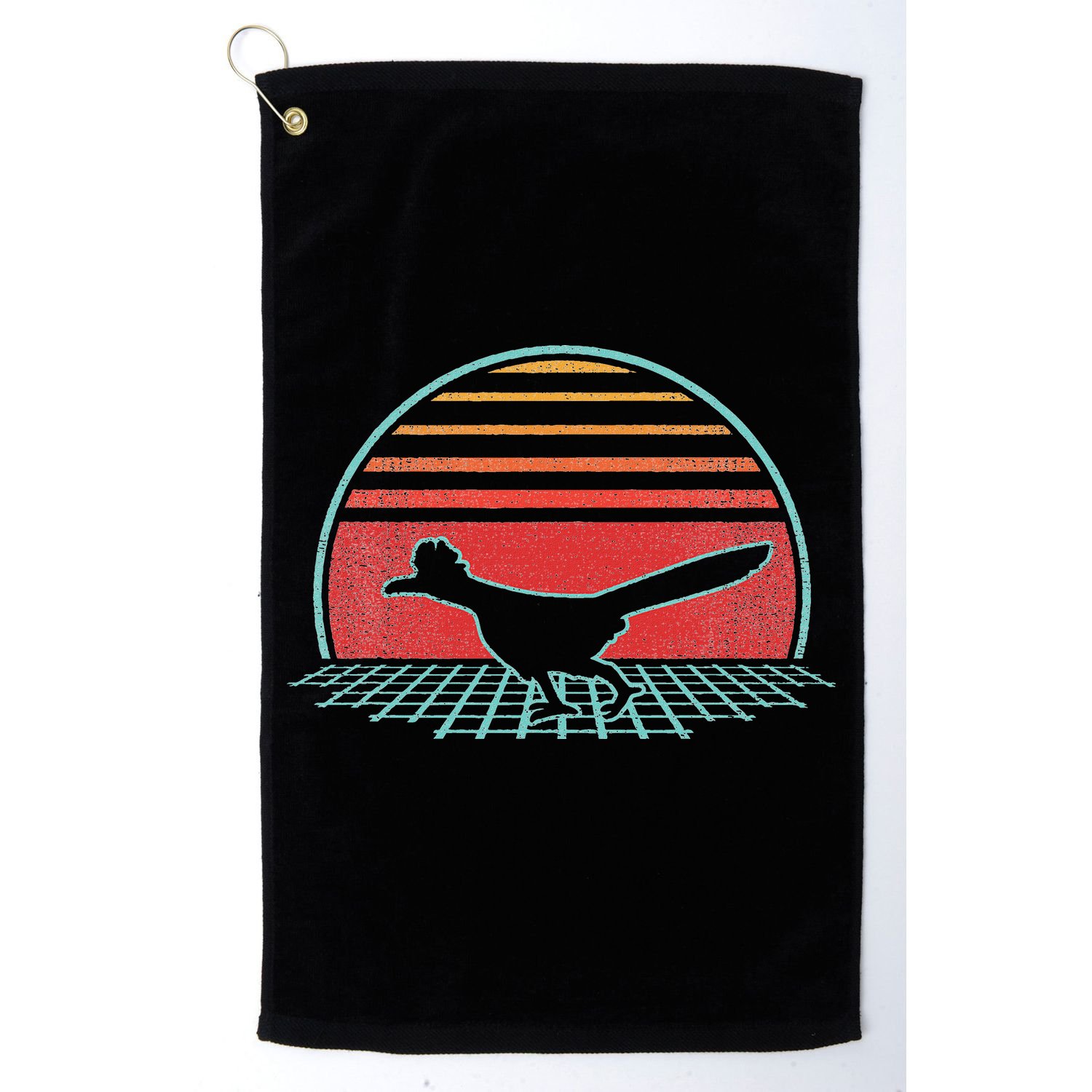 Roadrunner Retro Vintage 80s Style Animal Lover Gift Golf Towel