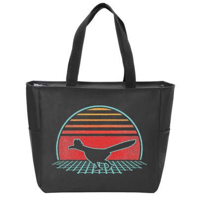Roadrunner Retro Vintage 80s Style Animal Lover Gift Zip Tote Bag