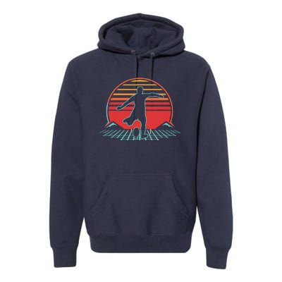 Rugby Retro Vintage 80s Style Coach Player Gift Premium Hoodie