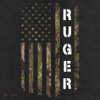 Retro Ruger Vintage Camouflage American Flag Matching Name Beanie