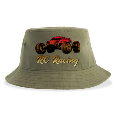 Rc Racing Vintage Gift Sustainable Bucket Hat