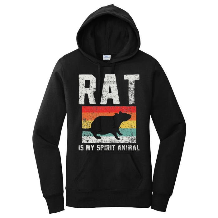 Rat Retro Vintage Women's Pullover Hoodie