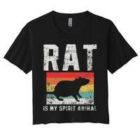 Rat Retro Vintage Women's Crop Top Tee