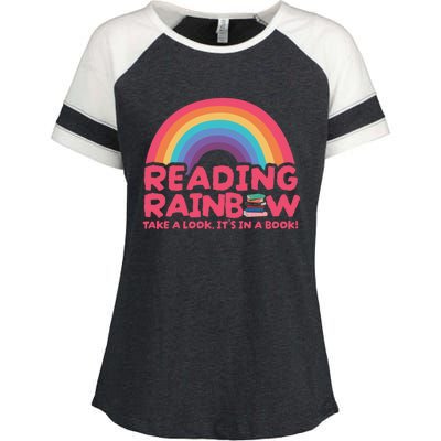 Reading Rainbow Vintage Enza Ladies Jersey Colorblock Tee