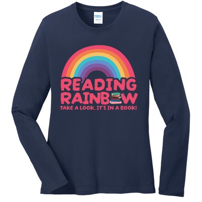 Reading Rainbow Vintage Ladies Long Sleeve Shirt