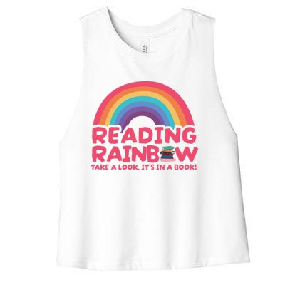 Reading Rainbow Vintage Women's Racerback Cropped Tank