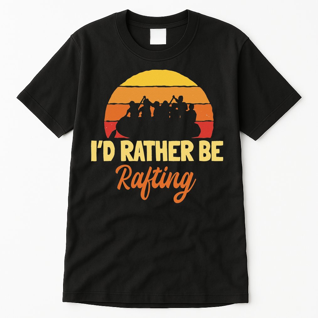 Rafting Retro Vintage Whitewater Paddling Raft Team Rafter Tall T-Shirt