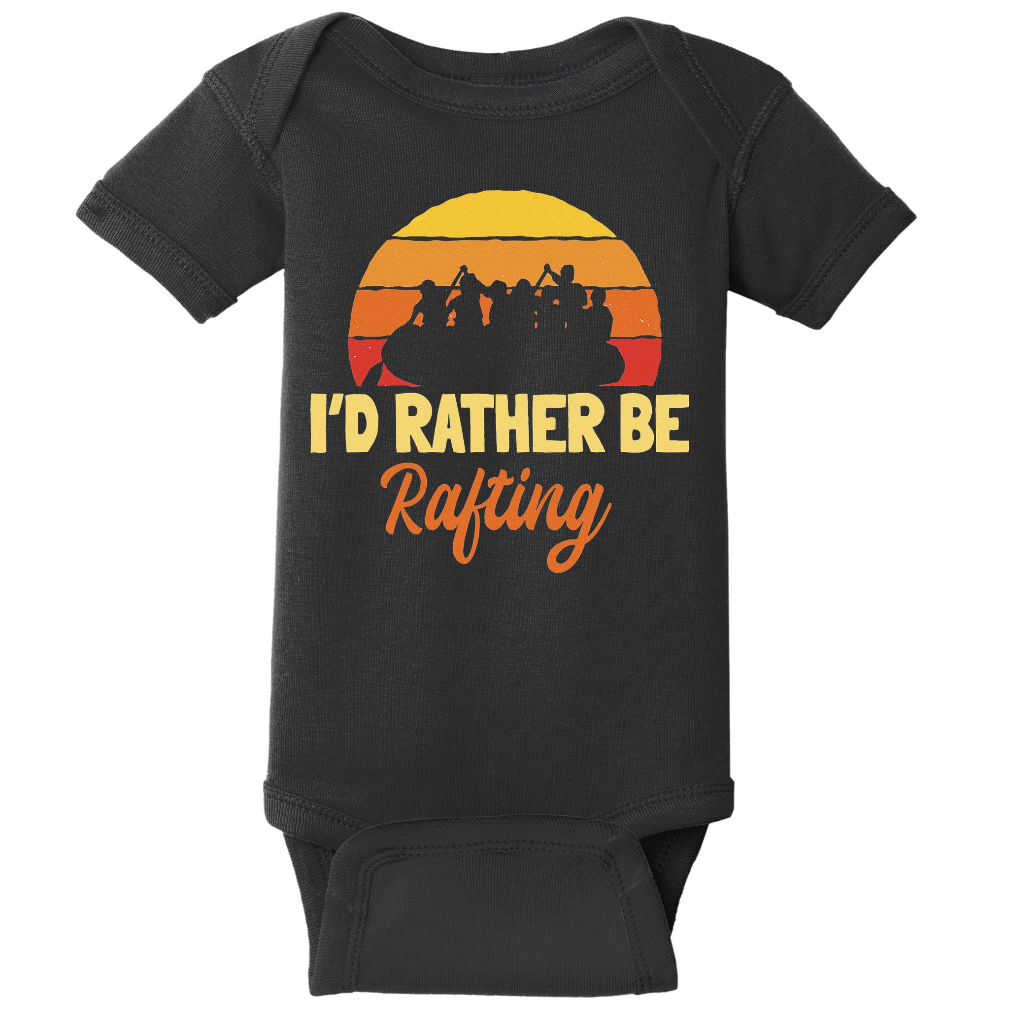 Rafting Retro Vintage Whitewater Paddling Raft Team Rafter Baby Bodysuit