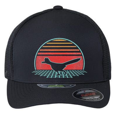 Roadrunner Retro Vintage 80s Style Animal Lover Gift Flexfit Unipanel Trucker Cap