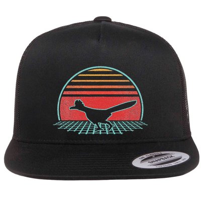 Roadrunner Retro Vintage 80s Style Animal Lover Gift Flatbill Hat