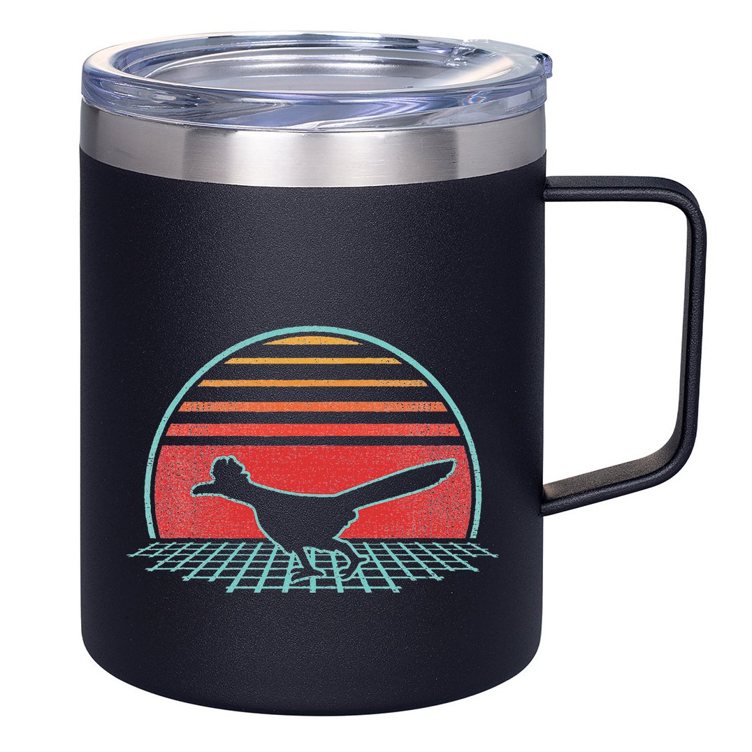 Roadrunner Retro Vintage 80s Style Animal Lover Gift 12oz Stainless Steel Coffee Mug