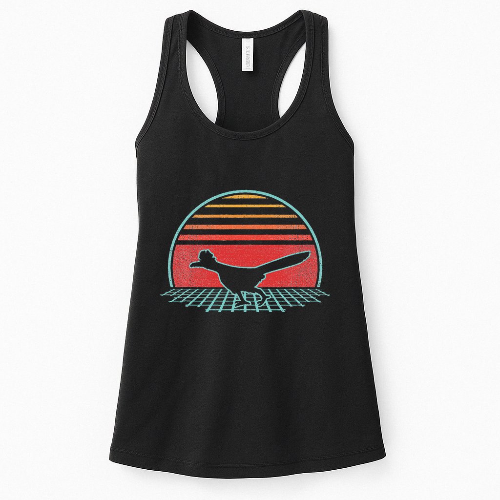 Roadrunner Retro Vintage 80s Style Animal Lover Gift Womens Tank Top