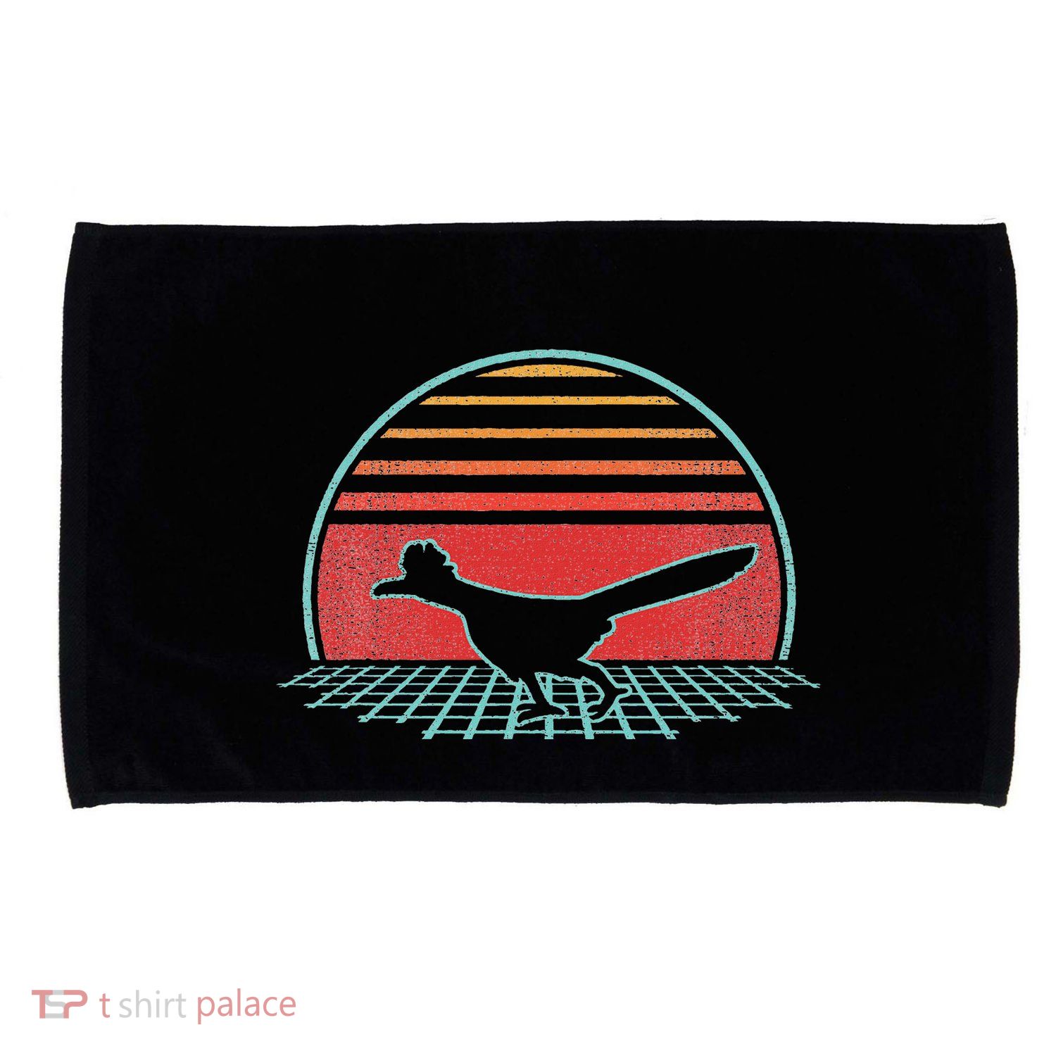 Roadrunner Retro Vintage 80s Style Animal Lover Gift Microfiber Hand Towel