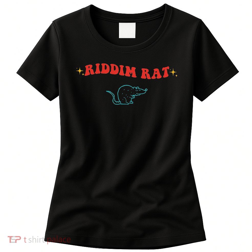 Riddim Rat Vintage Design Womens T-Shirt