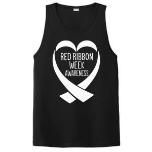 Red Ribbon Week Awareness Heart We Wear Red For Awareness PosiCharge Competitor Tank